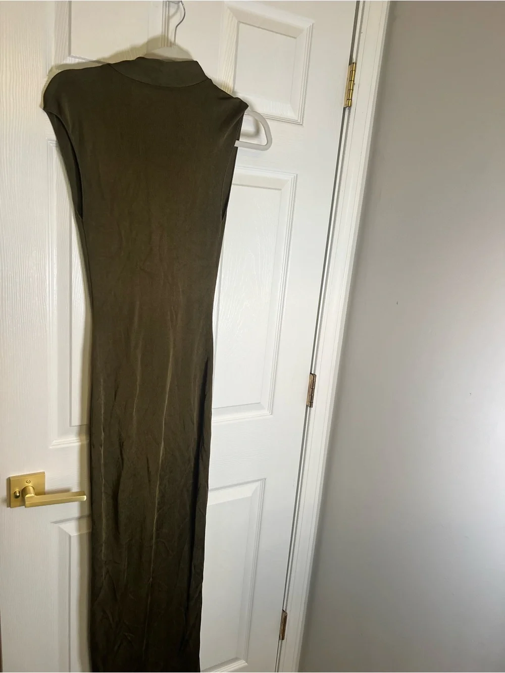SRG Dianne Scarf Wrap Gown in Pine Green